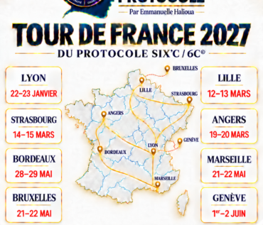 Affiche du Tour de France 2027 du Protocole SIX'C / 6C